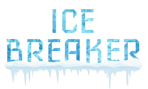 Ice Breaker Logo with Icicles